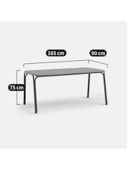 La Redoute Intérieurs Terracotta Lyona Aluminium Garden Table - Image 5 of 5