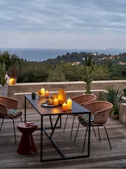 La Redoute Intérieurs Black Abby Aluminium Rectangular Garden Table - Image 1 of 6