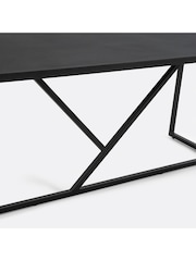 La Redoute Intérieurs Black Abby Aluminium Rectangular Garden Table - Image 6 of 6