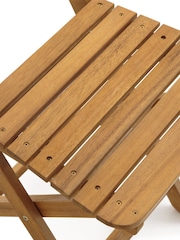 La Redoute Intérieurs Acacia Garden Foldable Acacia Dining Set 3 Piece - Image 4 of 4