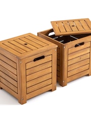 La Redoute Intérieurs Acacia Garden Bench and Storage Chest Set - Image 4 of 6