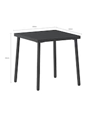 Charles Bentley Oatmeal Porto 2 Seater Bistro Set with Cushions - Image 6 of 6