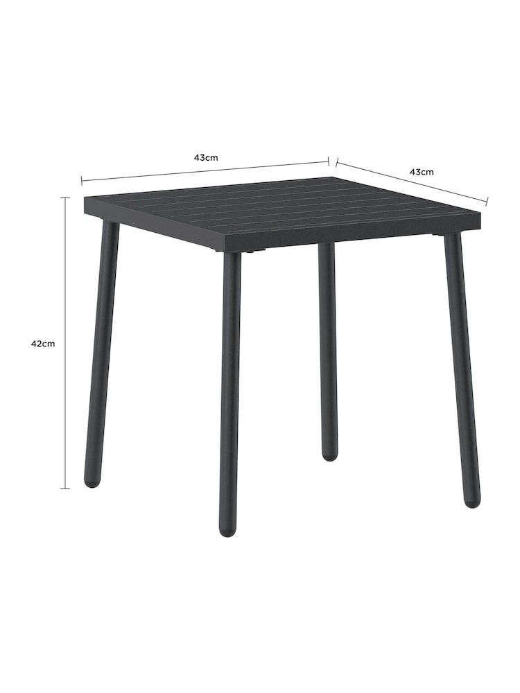 Charles Bentley Oatmeal Porto 2 Seater Bistro Set with Cushions - Image 6 of 6