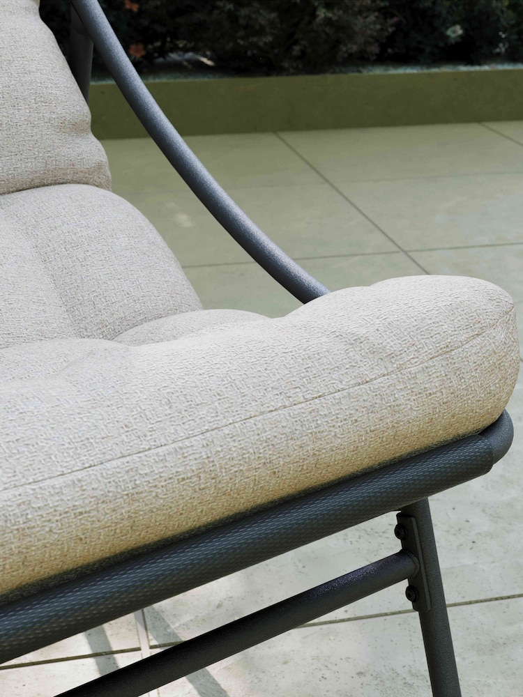 Charles Bentley Oatmeal Porto Rocking Chair with Cushions - Image 6 of 6