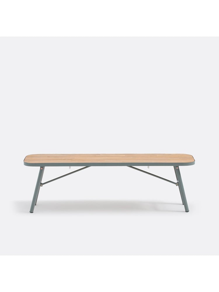 La Redoute Intérieurs Acacia Green Hanso Bench with Fold Away Legs - Image 1 of 6