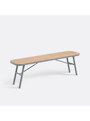 La Redoute Intérieurs Acacia Green Hanso Bench with Fold Away Legs - Image 2 of 6