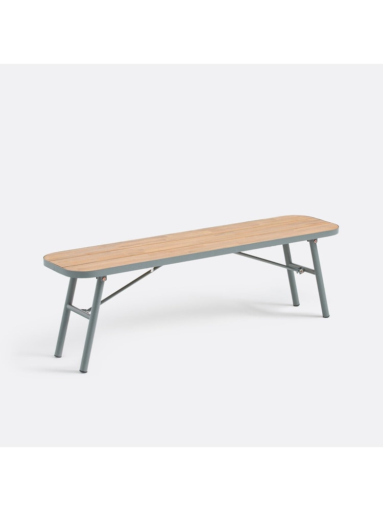 La Redoute Intérieurs Acacia Green Hanso Bench with Fold Away Legs - Image 2 of 6