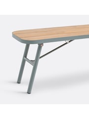 La Redoute Intérieurs Acacia Green Hanso Bench with Fold Away Legs - Image 3 of 6