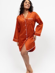Fable and Eve Orange Long Sleeve Nightshirt - Image 1 of 4
