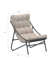 Charles Bentley Oatmeal Porto 4 Seater Lounge Set with Cushions - Image 5 of 6