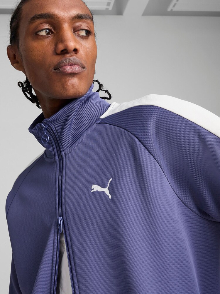 Puma Blue Mens T7 Always On Track 100% Cotton Jacket - Image 3 of 4