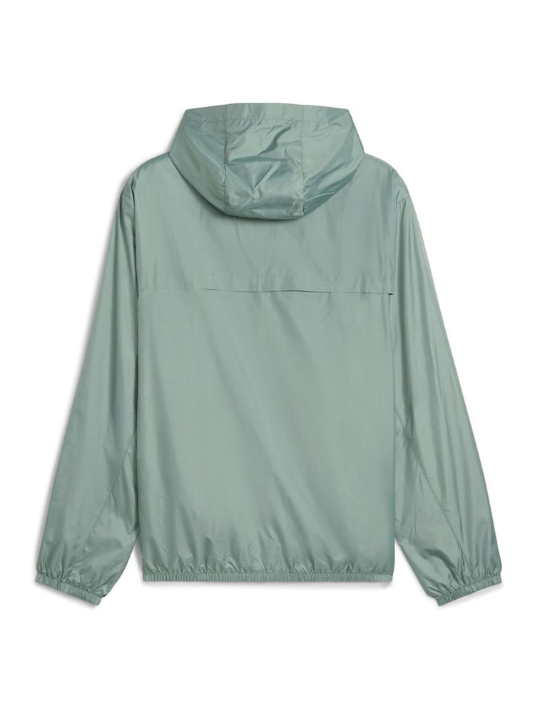 Puma Green Mens Essentials Regular Windbreaker Jacket - Image 2 of 4
