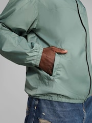 Puma Green Mens Essentials Regular Windbreaker Jacket - Image 4 of 4
