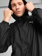 Puma Black Mens Essentials Regular Windbreaker Jacket - Image 4 of 5