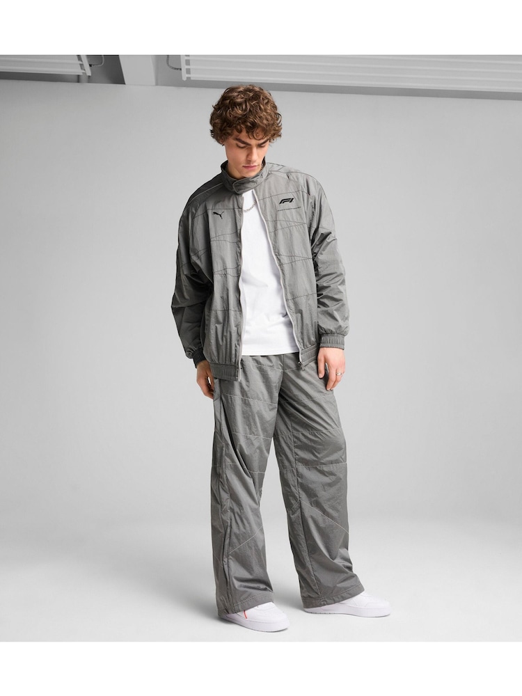 Puma Grey F1 T7 Oversized Mens Track Jacket - Image 1 of 4