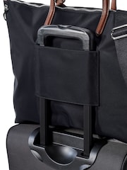 Lands' End Black Large Nylon Tote Bag - Image 4 of 4