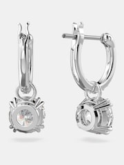 Silber - Swarovski Stilla Drop Round Cut Earrings - Bild 3 von 3