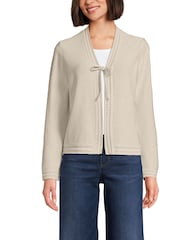 Lands' End Natural Linen Blend Cardigan - Image 1 of 3