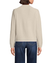 Lands' End Natural Linen Blend Cardigan - Image 2 of 3