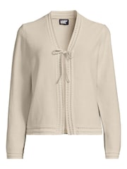 Lands' End Natural Linen Blend Cardigan - Image 3 of 3