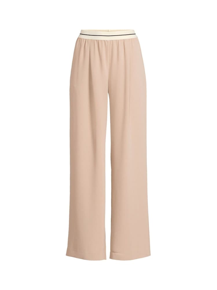 Lands' End Natural Wide Leg Sporty 100% Cotton Trousers - Image 3 of 3 Lands' End Natural Wide Leg Sporty 100% Cotton Trousers - Image 3 of 3