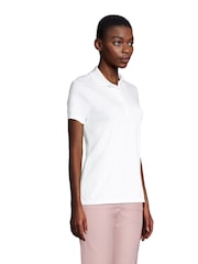 Lands' End White 100% Cotton Short Sleeve Supima Polo Shirt - Image 3 of 5