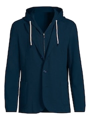 Lands' End Blue Hooded Blazer - Image 4 of 5
