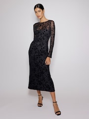 Nobodys Child Black Clarissa Midi Dress - Image 1 of 5