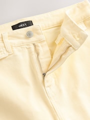 Lemon Yellow Double Button Flared Jeans - Image 3 of 3