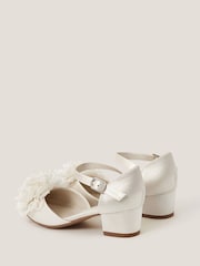 Monsoon Natural Corsage Satin Two Part Heels - Image 2 of 2