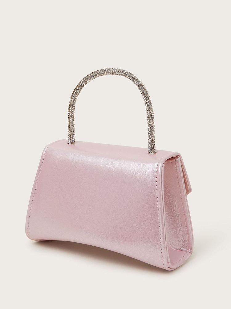Monsoon Pink Butterfly Embellished Mini Bag - Image 2 of 4 Monsoon Pink Butterfly Embellished Mini Bag - Image 2 of 4