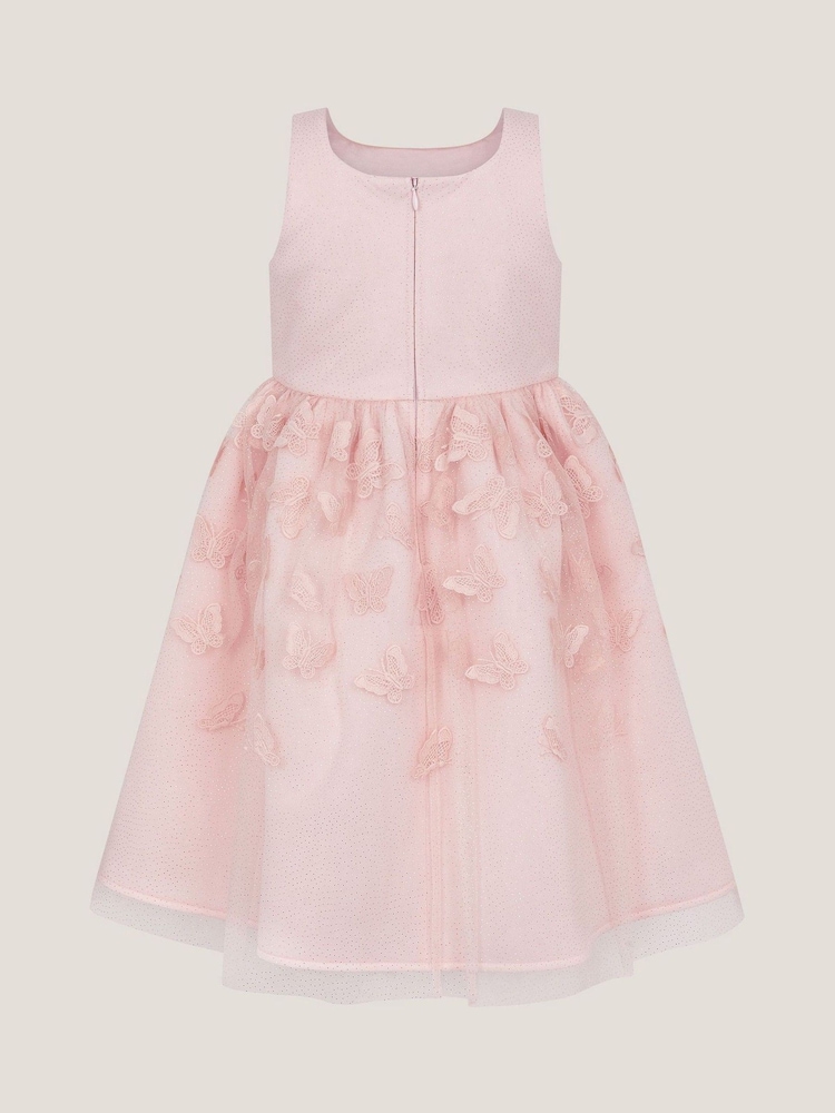 Monsoon Pink Mapel Butterfly Tulle Dress - Image 2 of 3