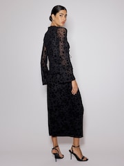 Nobodys Child Devore Tie Front Frill Top - Imagen 3 de 4