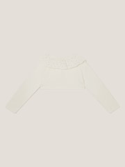 Monsoon Natural Oversized Diamante Collar 100% Cotton Cardigan - Image 2 of 3