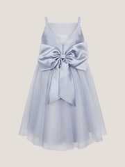 Monsoon Blue Pearl Embellished Bow Dress - Image 2 of 4