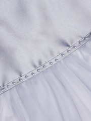 Monsoon Blue Pearl Embellished Bow Dress - Image 3 of 4
