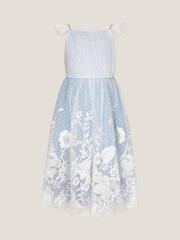 Monsoon Blue Abigail Floral Embroidered Dress - Image 1 of 4