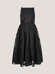 Monsoon Black Floral Embroidered Maxi Party Dress - Image 1 of 3