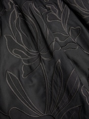 Monsoon Black Floral Embroidered Maxi Party Dress - Image 4 of 4