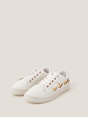 Monsoon Natural Butterfly Lace Up Trainers - Image 2 of 3