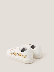 Monsoon Natural Butterfly Lace Up Trainers - Image 3 of 3