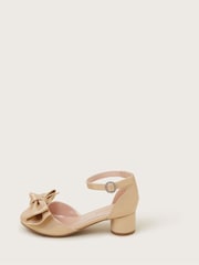 Monsoon Gold Patent Bow Two-Part Heels - Image 2 of 3