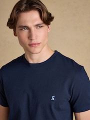 Joules Blue/Navy/Pink Classic Fit Cotton T-Shirt 3 Pack - Image 10 of 10