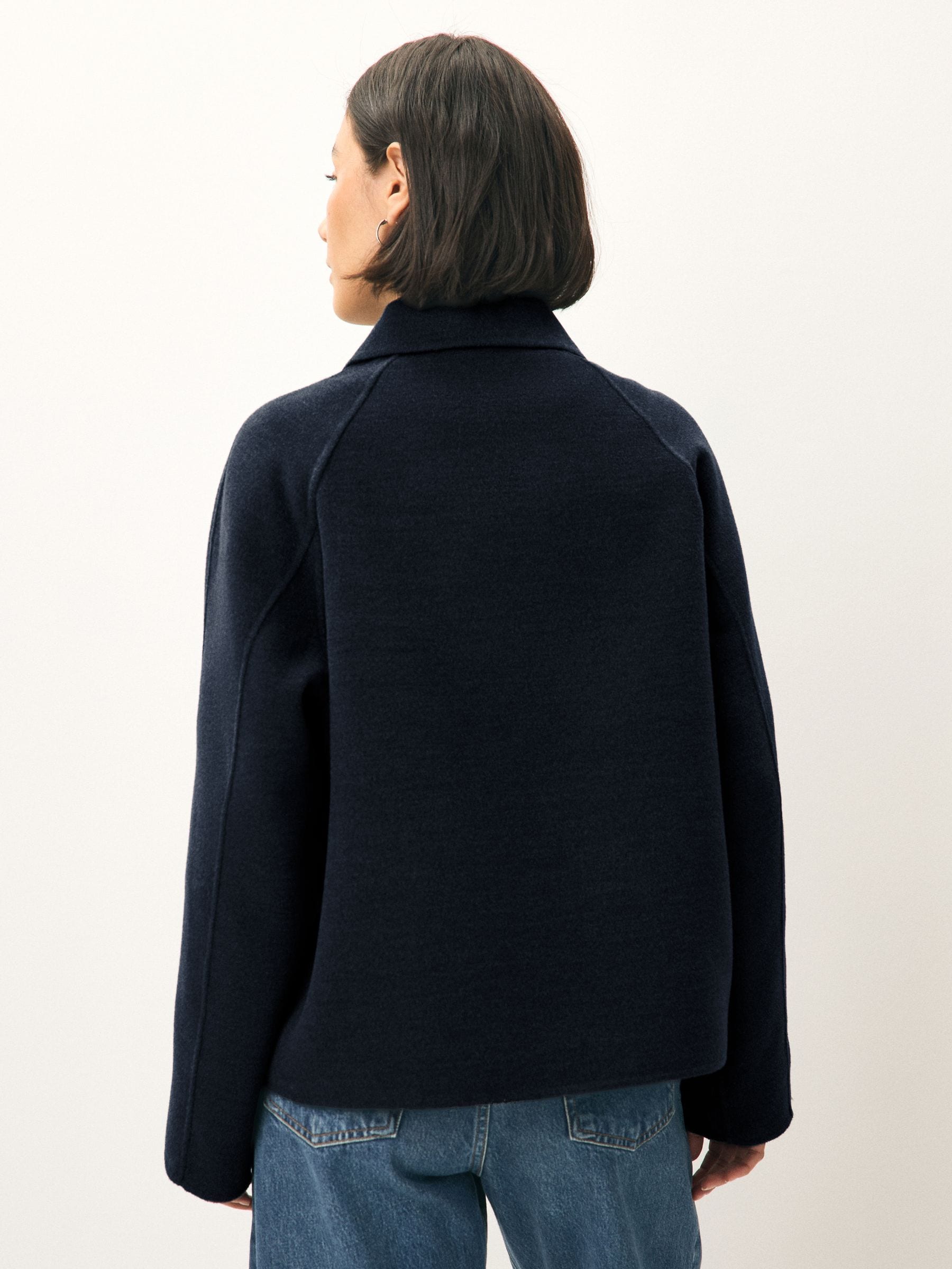 Buy Emme by Marella Blue Clip Collared Button Through Coat from