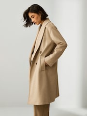 Emme Marella Blue Roll Double Breasted Coat - Image 4 of 6
