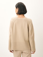 Emme Marella Cream Alaska Knitted Crew Neck Jumper - Image 2 of 5