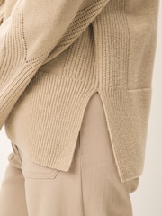 Emme Marella Cream Alaska Knitted Crew Neck Jumper - Image 5 of 5