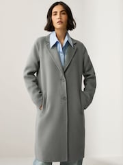 Emme by Marella Blue Frine Tailored Coat - Image 2 of 5