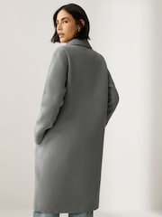 Emme by Marella Blue Frine Tailored Coat - Image 3 of 5