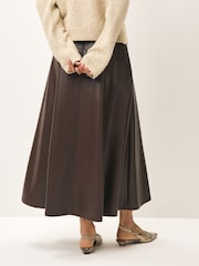 Emme Marella Red Vally Pleated Skirt - Image 2 of 4